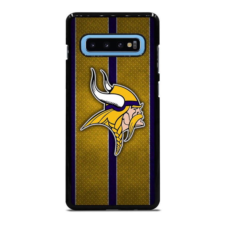 MINNESOTA VIKINGS NFL METAL STRIPE Samsung Galaxy S10 Plus Case Cover