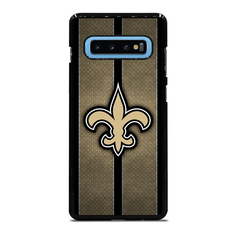 NEW ORLEANS SAINTS NFL METAL STRIPE Samsung Galaxy S10 Plus Case Cover