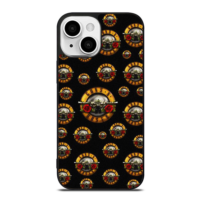 GUNS N ROSES ROCK BAND PATTERN iPhone 13 Mini Case Cover