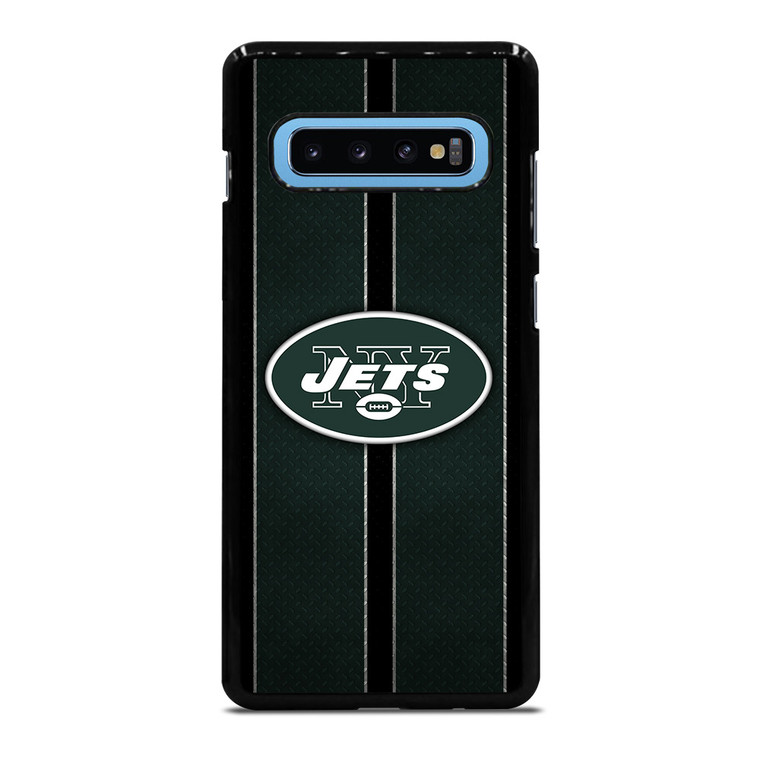 NEW YORK JETS NFL METAL STRIPE Samsung Galaxy S10 Plus Case Cover