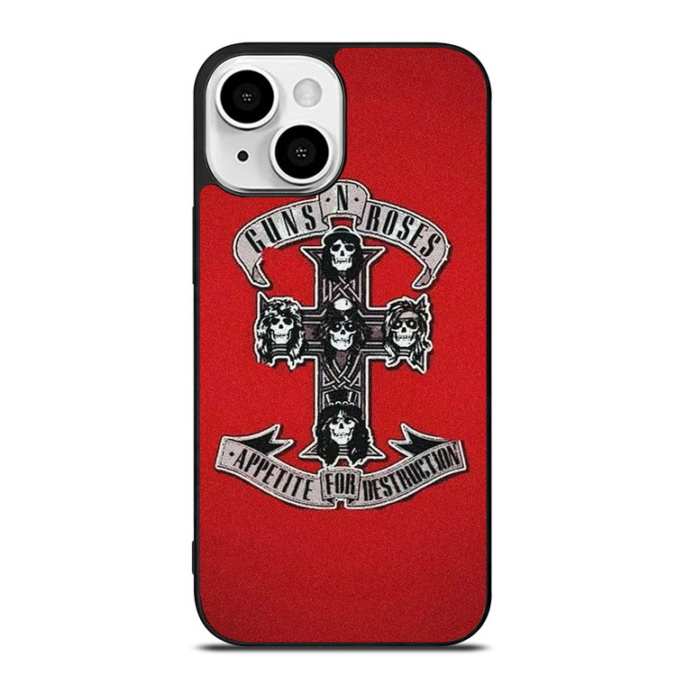 GUNS N ROSES ROCK BAND RED iPhone 13 Mini Case Cover