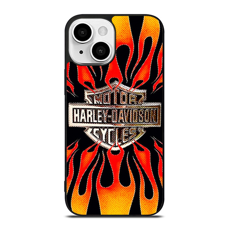 HARLAY DAVIDSON MOTOR FIRE LOGO iPhone 13 Mini Case Cover