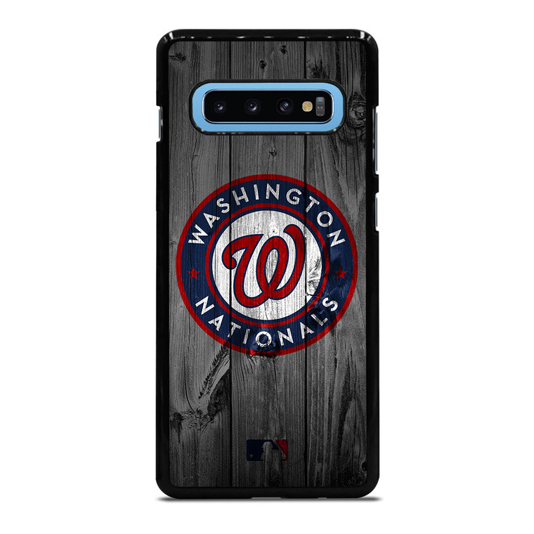 WASHINGTON NATIONALS BASEBALL MLB WOOD LOGO Samsung Galaxy S10 Plus Case Cover