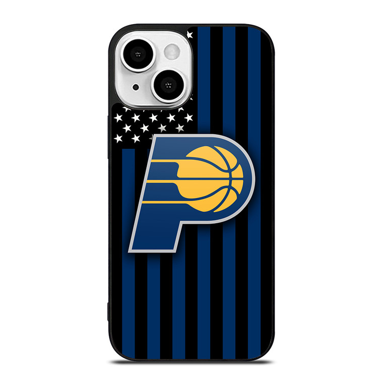 INDIANA PACERS NBA USA FLAG iPhone 13 Mini Case Cover