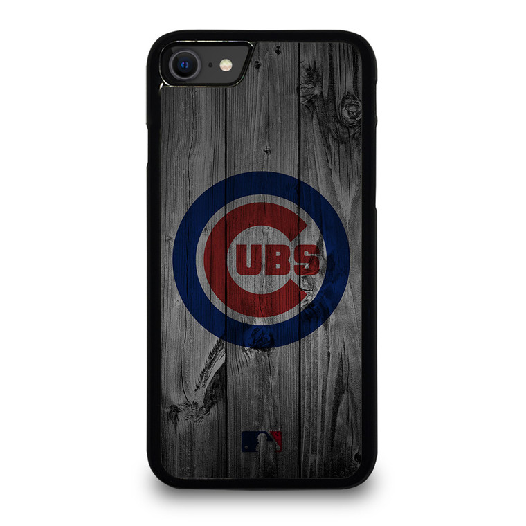 CHICAGO CUBS BASEBALL MLB WOOD LOGO iPhone SE 2020 Case Cover