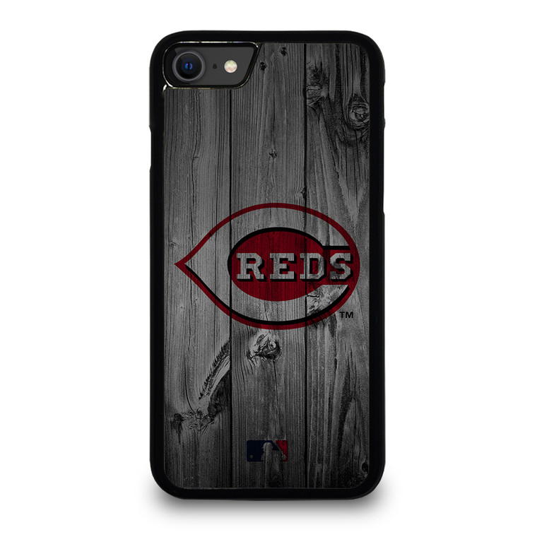 CINCINNATI REDS BASEBALL MLB WOOD LOGO iPhone SE 2020 Case Cover