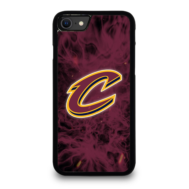 CLEVELAND CAVALIERS BASKETBALL NBA FIRE iPhone SE 2020 Case Cover CLEVELAND CAVALIERS BASKETBALL NBA FIRE iPhone SE 2020 Case Cover