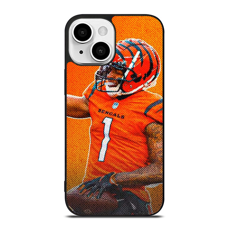 JAMARR CHASE CINCINNATI BENGALS NFL FOOTBALL 2 iPhone 13 Mini Case Cover