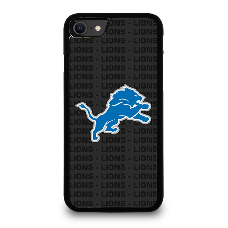 DETROIT LIONS FOOTBALL TEXT iPhone SE 2020 Case Cover