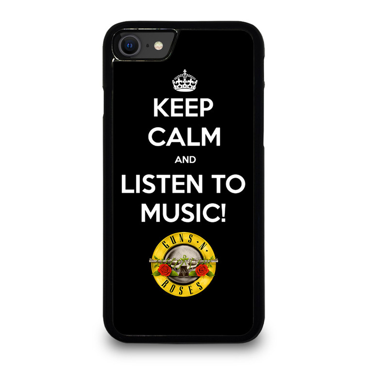 KEEP CALM AND LISTEN GUNS N ROSES iPhone SE 2020 Case Cover