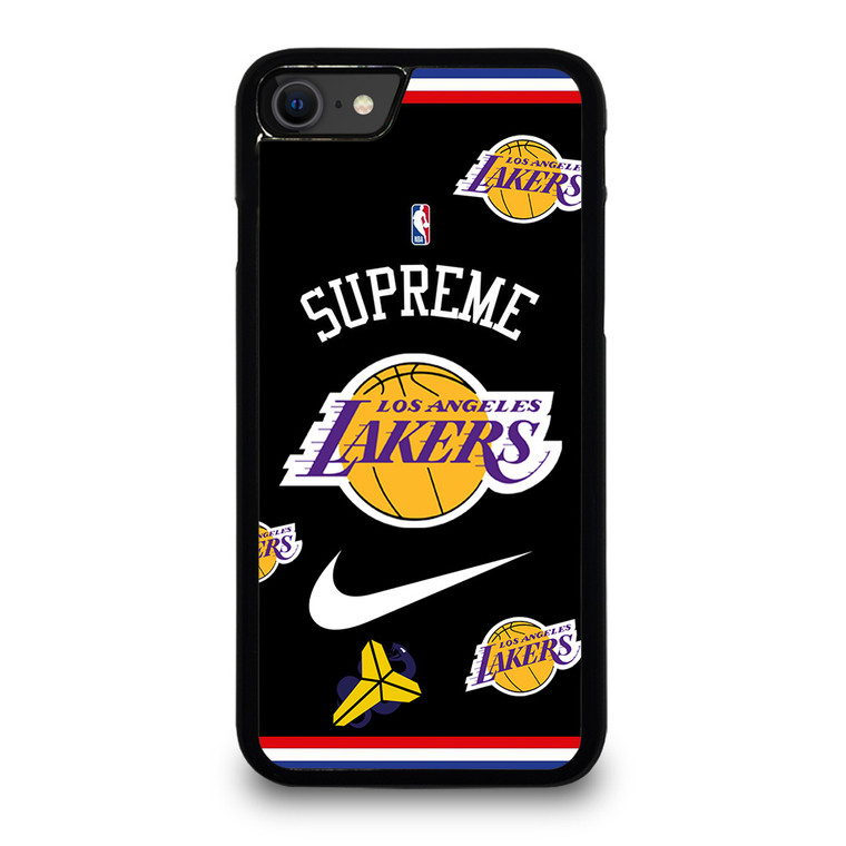 LA LAKERS NBA X SUPREME NIKE iPhone SE 2020 Case Cover