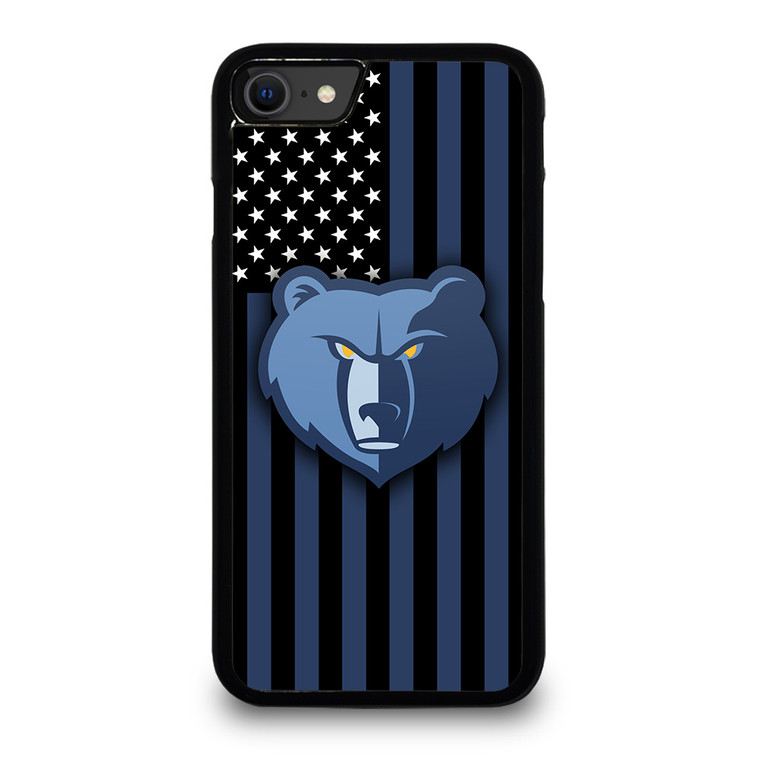 MEMPHIS GRIZZLIES NBA USA FLAG iPhone SE 2020 Case Cover