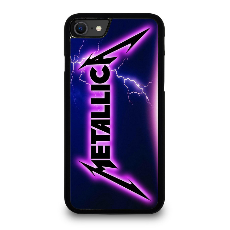 METALLICA ROCK BAND VIOLET LIGHTNING iPhone SE 2020 Case Cover METALLICA ROCK BAND VIOLET LIGHTNING iPhone SE 2020 Case Cover