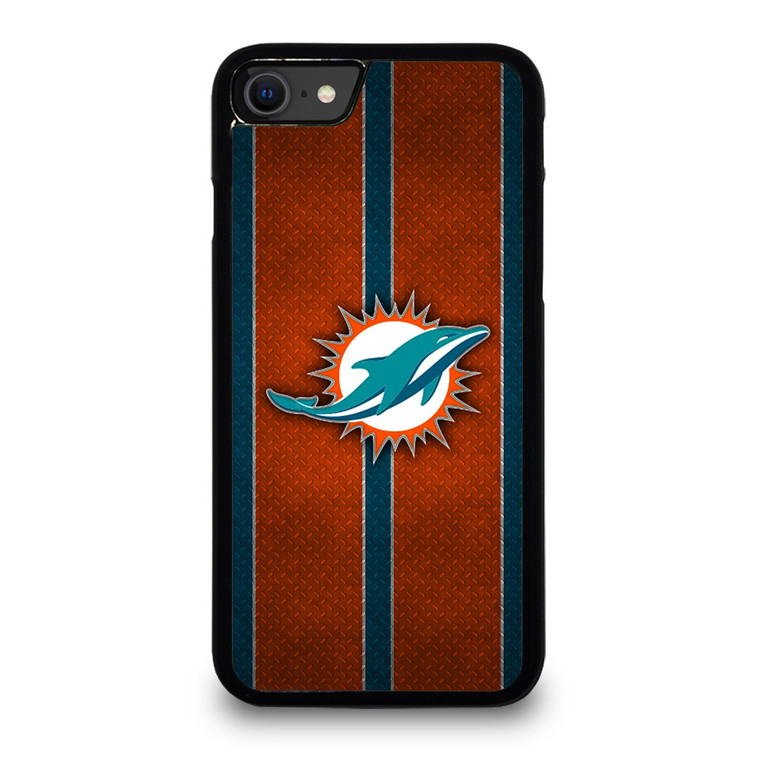 MIAMI DOPHINS NFL METAL STRIPE iPhone SE 2020 Case Cover MIAMI DOPHINS NFL METAL STRIPE iPhone SE 2020 Case Cover