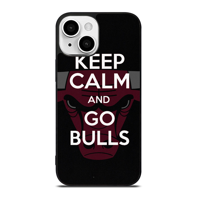 KEEP CALM AND GO CHICAGO BULLS iPhone 13 Mini Case Cover