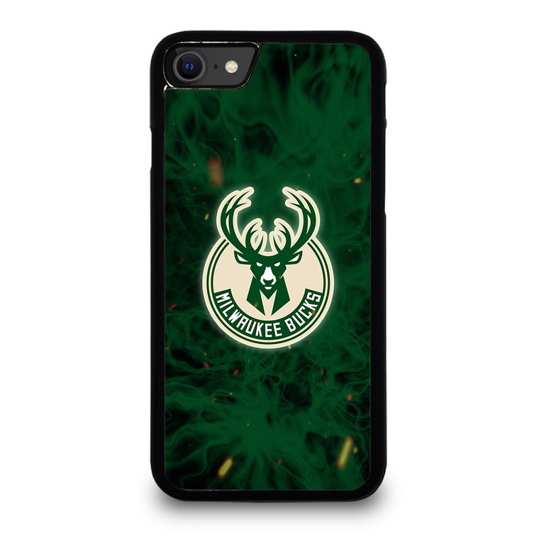 MILWAUKEE BUCKS BASKETBALL NBA FIRE iPhone SE 2020 Case Cover