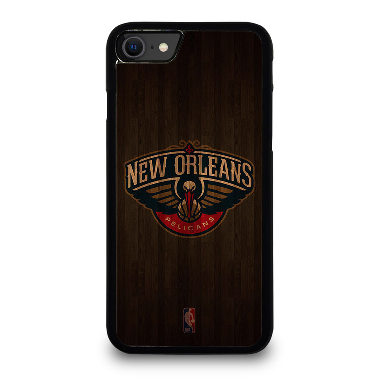 NEW ORLEANS PELICANS BASKETBALL COURT NBA iPhone SE 2020 Case Cover