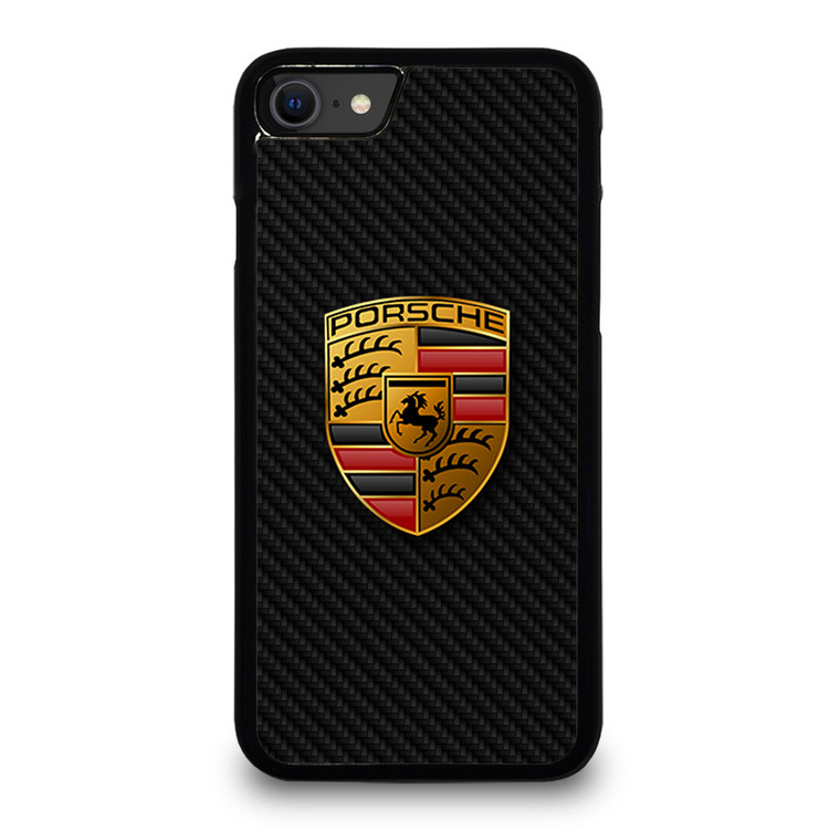 PORSCHE AUTOMOBILE CARBON FIBER iPhone SE 2020 Case Cover