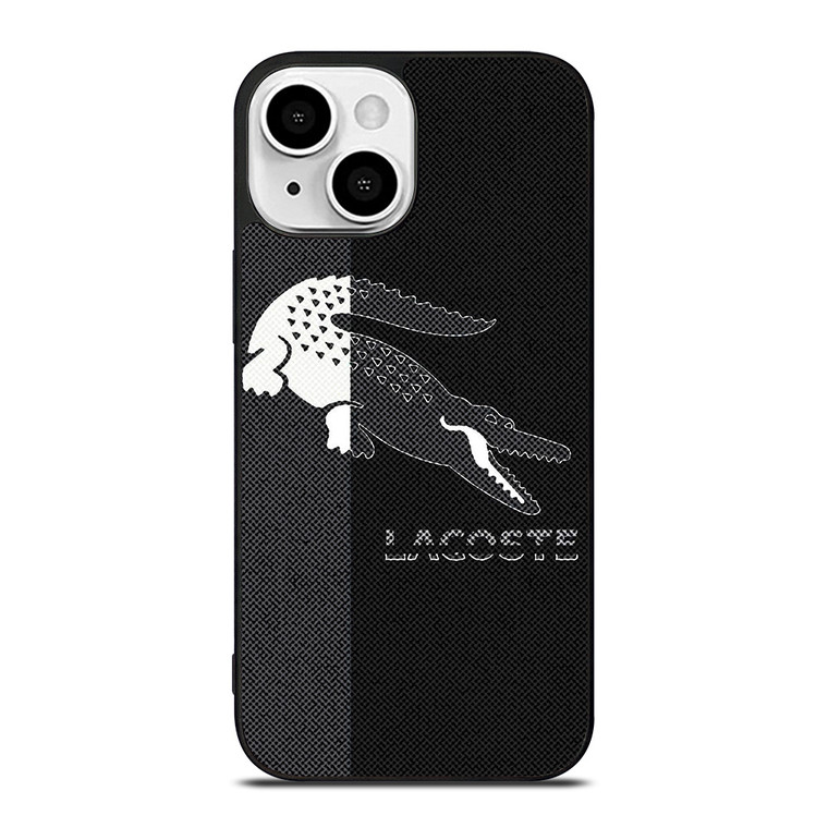 LACOSTE BLACK AND WHITE iPhone 13 Mini Case Cover