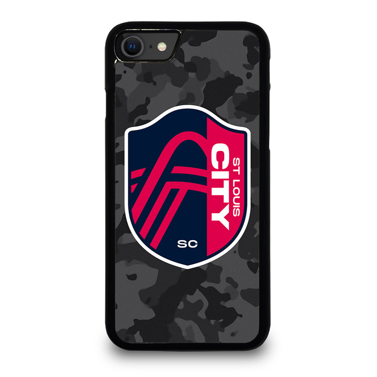 SAINT LOUIS CITY MLS BLACK CAMO iPhone SE 2020 Case Cover