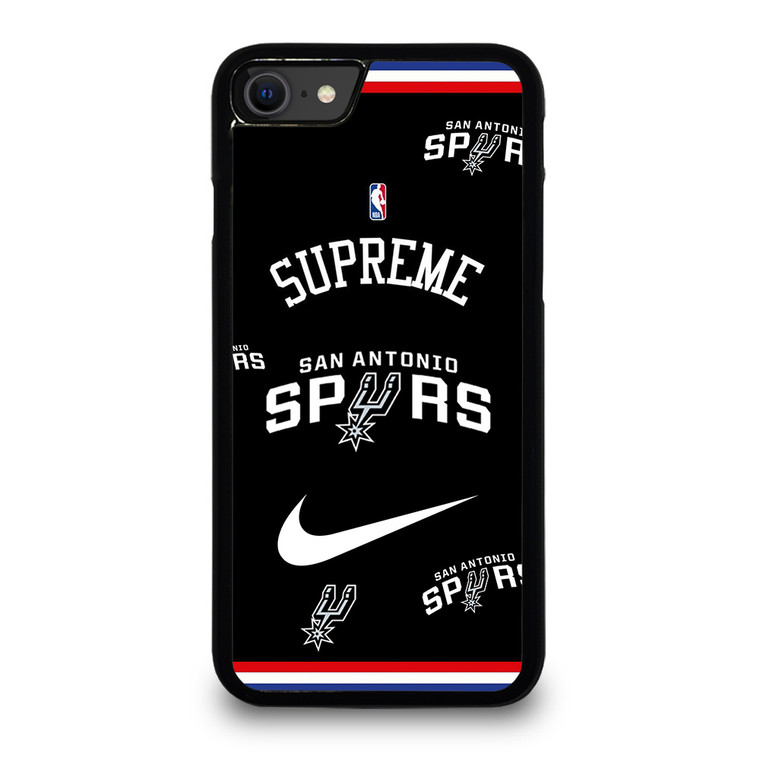 SAN ANTONIO SPURS NBA X SUPREME NIKE iPhone SE 2020 Case Cover
