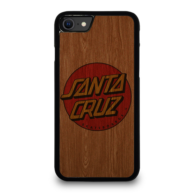 SANTA CRUZ SKATEBOARD WOODEN LOGO iPhone SE 2020 Case Cover