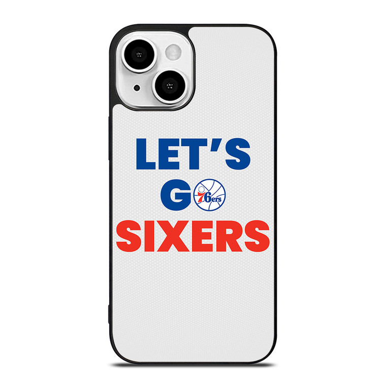 LETS GO PHILADELPHIA 76ERS NBA BASKETBALL iPhone 13 Mini Case Cover