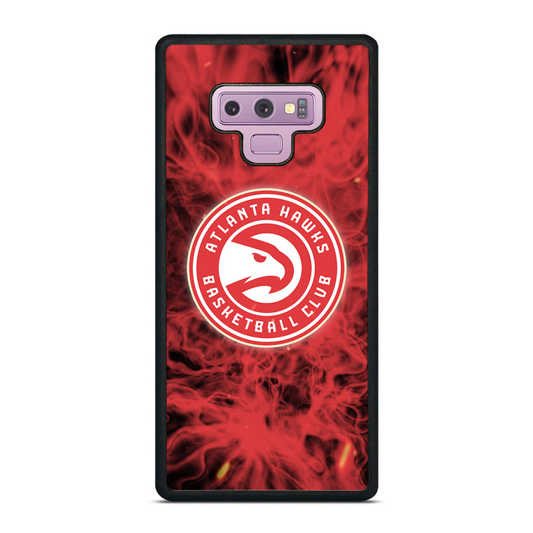 ATLANTA HAWKS BASKETBALL NBA FIRE Samsung Galaxy Note 9 Case Cover