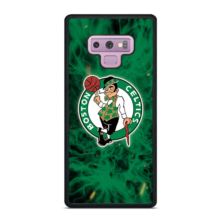 BOSTON CELTICS BASKETBALL NBA FIRE Samsung Galaxy Note 9 Case Cover BOSTON CELTICS BASKETBALL NBA FIRE Samsung Galaxy Note 9 Case Cover