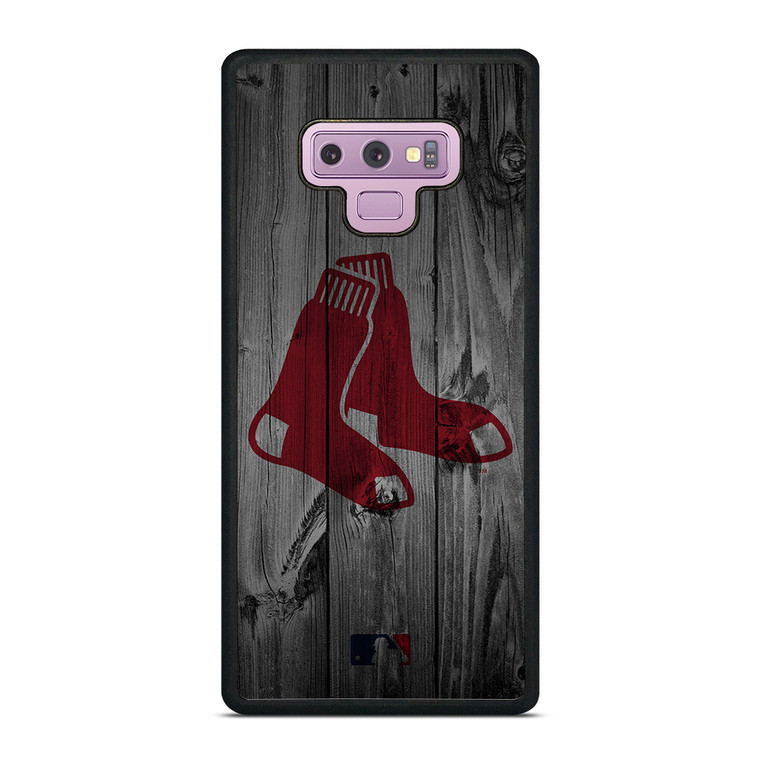BOSTON RED SOX BASEBALL MLB WOOD LOGO Samsung Galaxy Note 9 Case Cover
