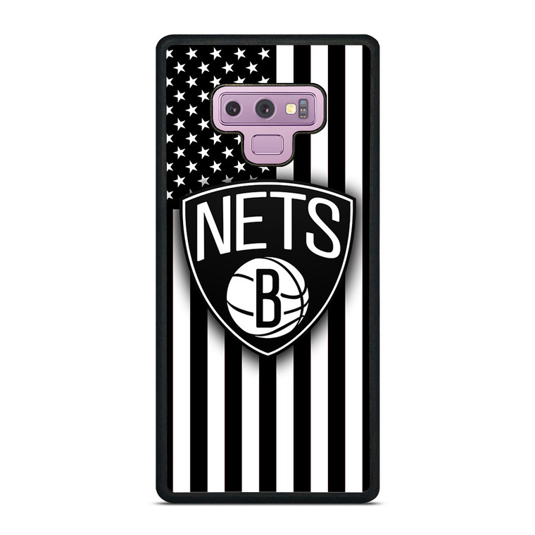 BROOKLYN NETS NBA USA FLAG Samsung Galaxy Note 9 Case Cover