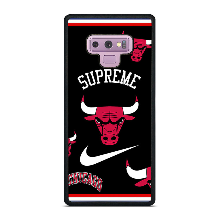 CHICAGO BULLS NBA X SUPREME NIKE Samsung Galaxy Note 9 Case Cover