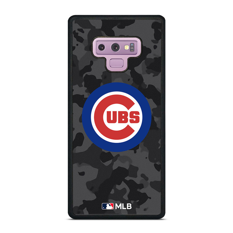 CHICAGO CUBS BASEBALL BLACK CAMO Samsung Galaxy Note 9 Case Cover