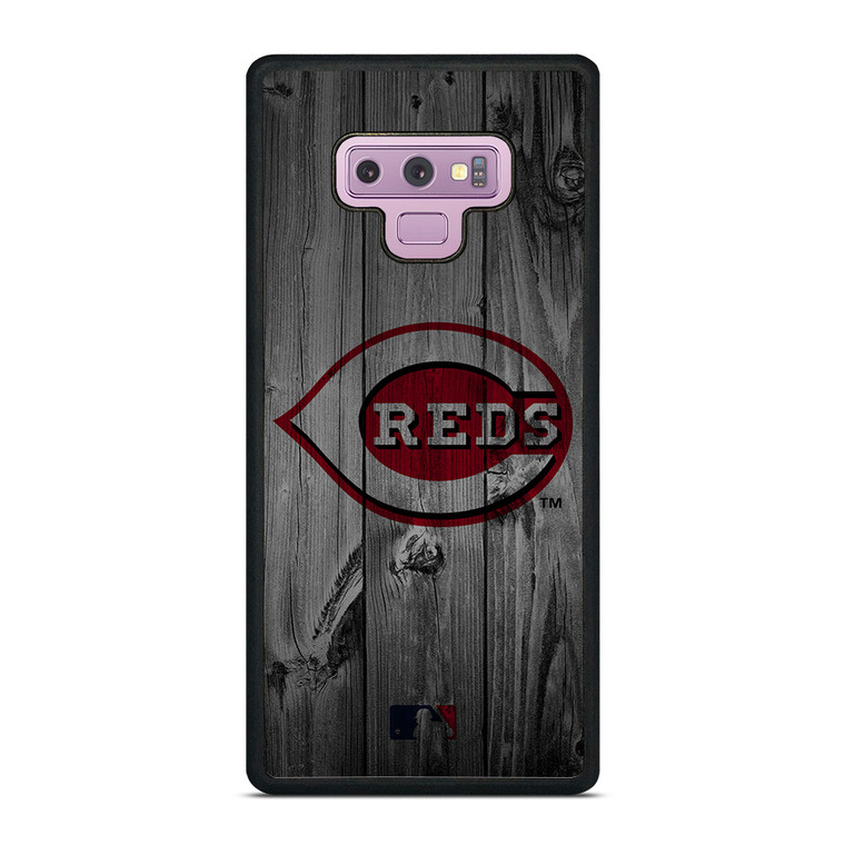 CINCINNATI REDS BASEBALL MLB WOOD LOGO Samsung Galaxy Note 9 Case Cover