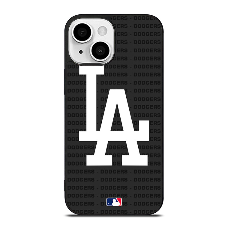 LOS ANGELES DODGERS BASEBALL BLACK iPhone 13 Mini Case Cover LOS ANGELES DODGERS BASEBALL BLACK iPhone 13 Mini Case Cover
