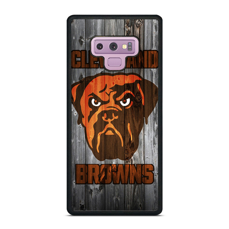 CLEVELAND BROWNS NFL FOOTBALL WOODEN LOGO Samsung Galaxy Note 9 Case Cover