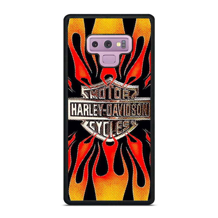HARLAY DAVIDSON MOTOR FIRE LOGO Samsung Galaxy Note 9 Case Cover