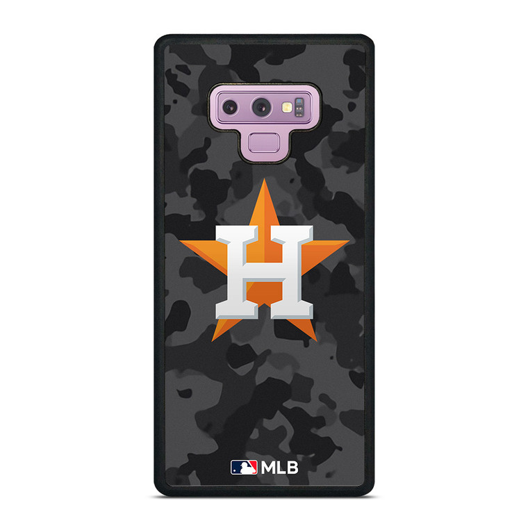 HOUSTON ASTROS BASEBALL BLACK CAMO Samsung Galaxy Note 9 Case Cover