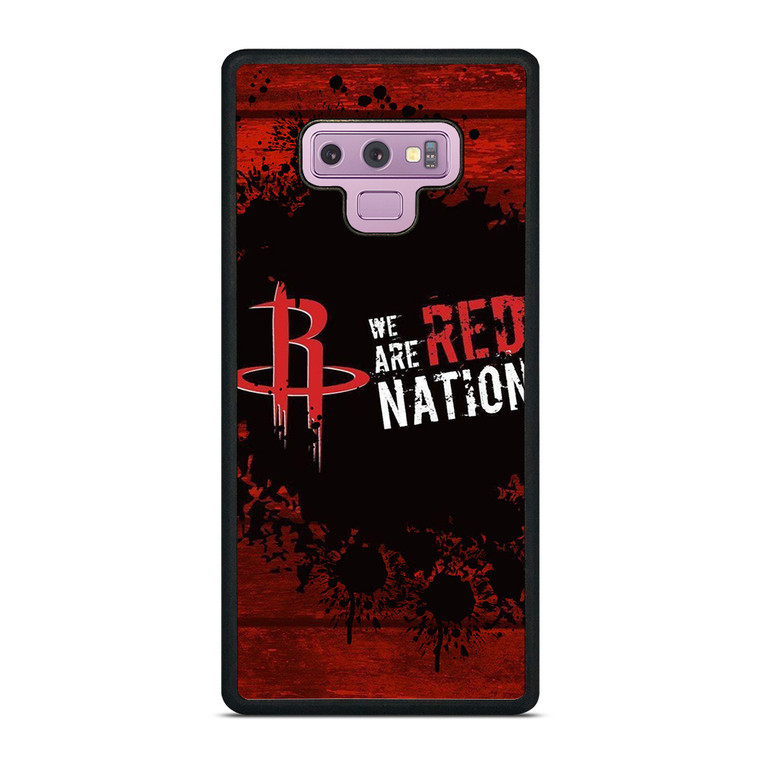 HOUSTON ROCKETS NBA WE ARE RED NATION Samsung Galaxy Note 9 Case Cover
