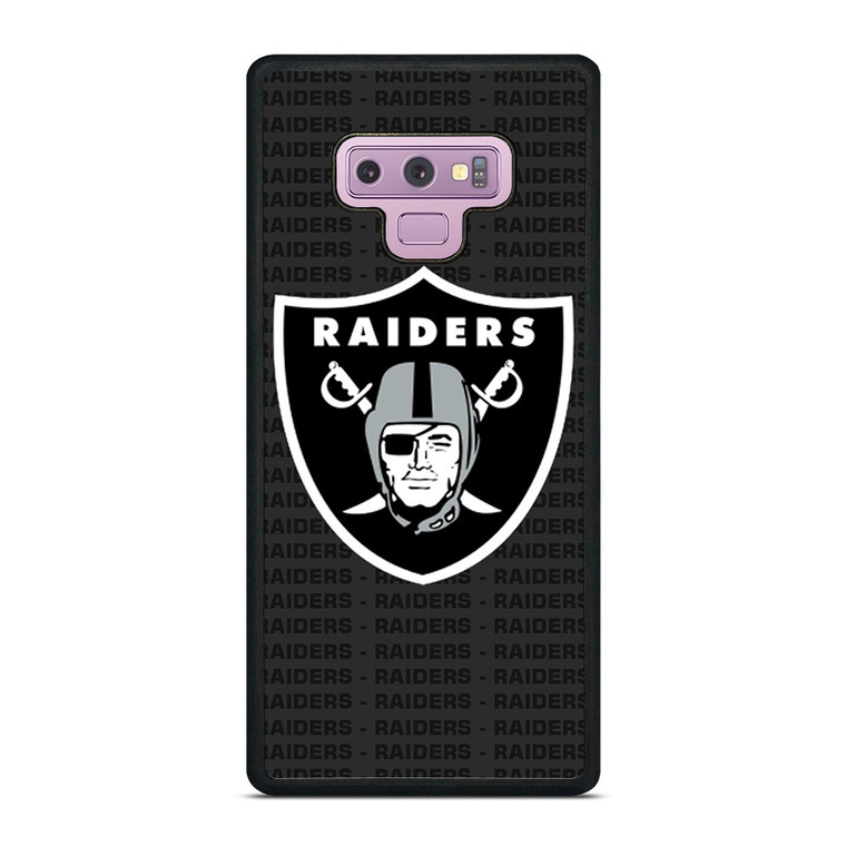 LAS VEGAS RAIDERS FOOTBALL TEXT Samsung Galaxy Note 9 Case Cover