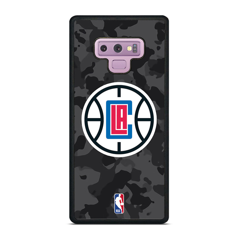 LOS ANGELES CLIPPERS BLACK CAMO Samsung Galaxy Note 9 Case Cover