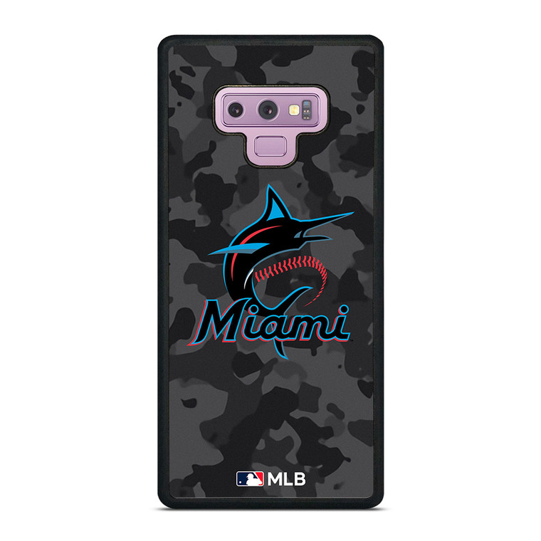 MIAMI MARLINS BASEBALL BLACK CAMO Samsung Galaxy Note 9 Case Cover