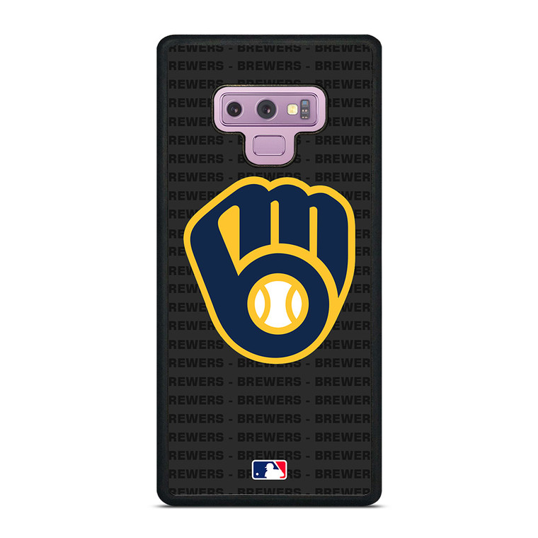 MILWAUKEE BREWERS BASEBALL BLACK Samsung Galaxy Note 9 Case Cover