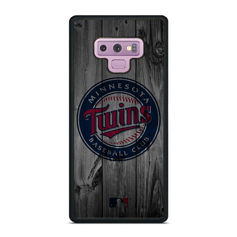 MINNESOTA TWINS BASEBALL MLB WOOD LOGO Samsung Galaxy Note 9 Case Cover
