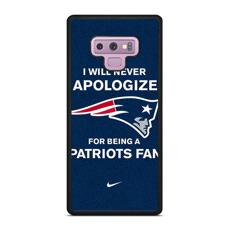 NEW ENGLAND PATRIOTS NFL FOOTBALL FANS Samsung Galaxy Note 9 Case Cover