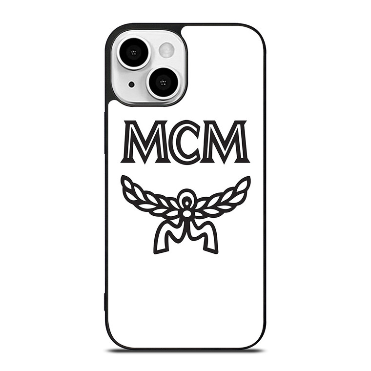 MCM WORLDWIDE WHITE iPhone 13 Mini Case Cover