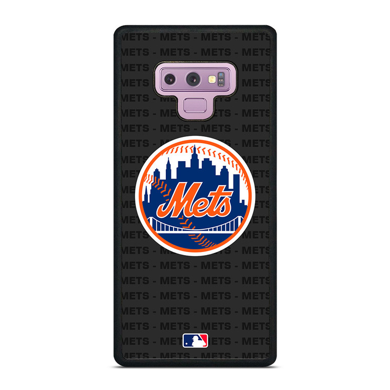 NEW YORK METS BASEBALL BLACK Samsung Galaxy Note 9 Case Cover