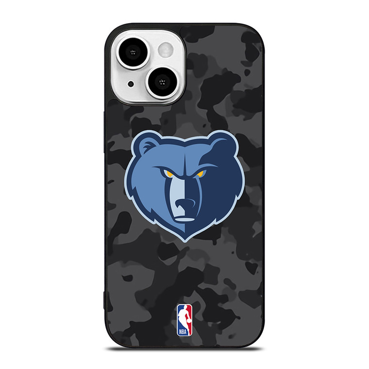 MEMPHIS GRIZZLIES BLACK CAMO iPhone 13 Mini Case Cover