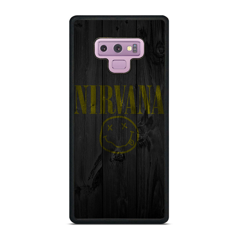 NIRVANA ROCK BAND WOODEN LOGO Samsung Galaxy Note 9 Case Cover