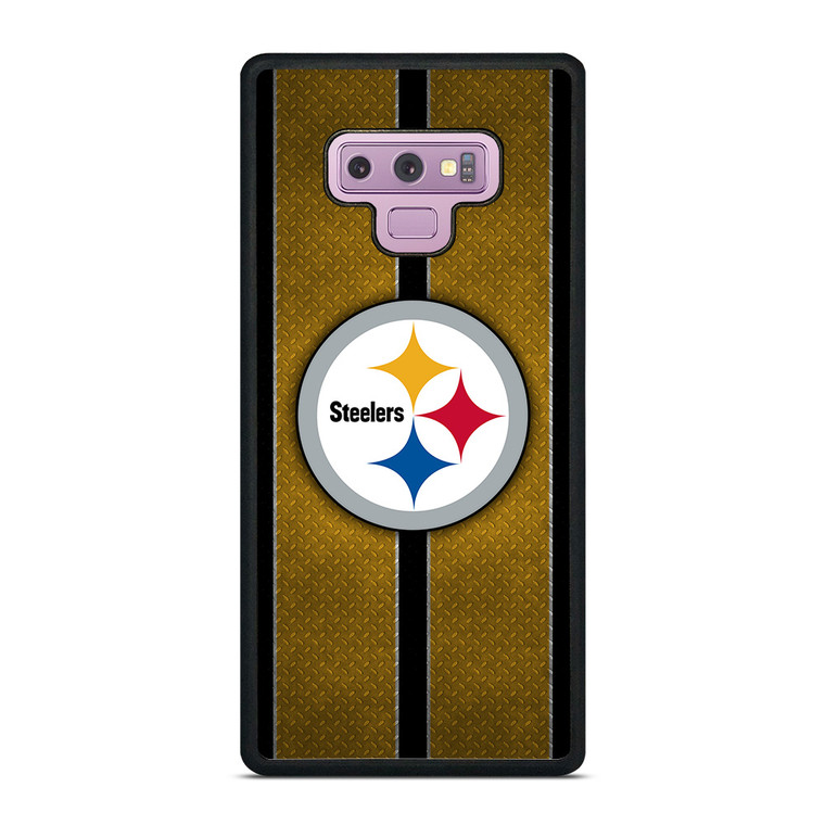 PITTSBURGH STEELERS NFL METAL STRIPE Samsung Galaxy Note 9 Case Cover